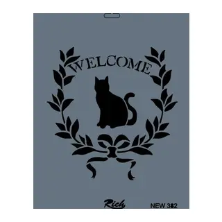 Rich New Seri N-382 Stencil 35x25 cm