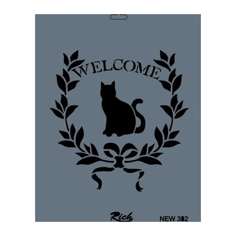 Rich New Seri N-382 Stencil 35x25 cm