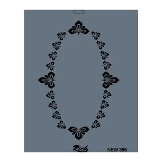 Rich New Seri N-395 Stencil 35x25 cm
