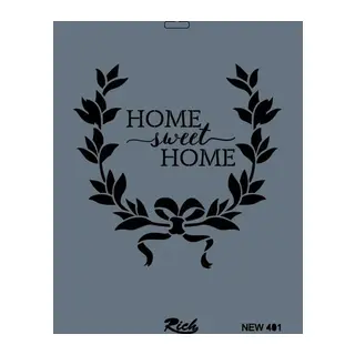 Rich New Seri N-401 Stencil 35x25 cm