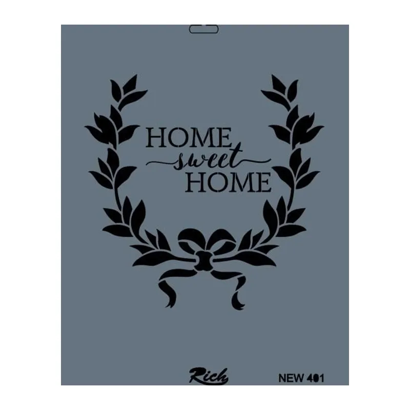 Rich New Seri N-401 Stencil 35x25 cm