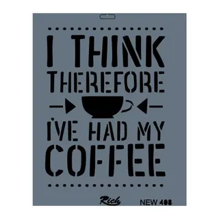 Rich New Seri N-408 Stencil 35x25 cm