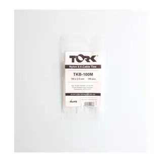 Tork Beyaz Kablo Bağı 2,5X100