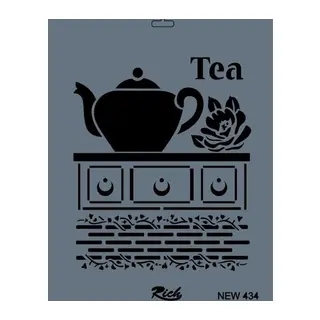 Rich New Seri N-434 Stencil 35x25 cm