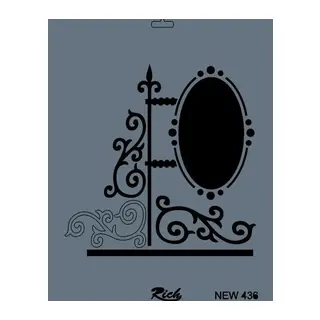 Rich New Seri N-436 Stencil 35x25 cm