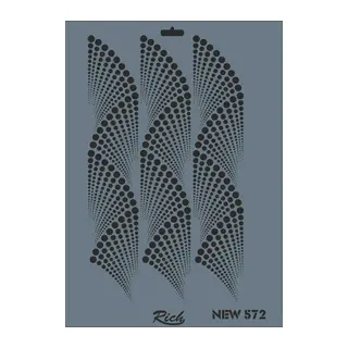 Rich New Seri N-572 Stencil 35x25 cm