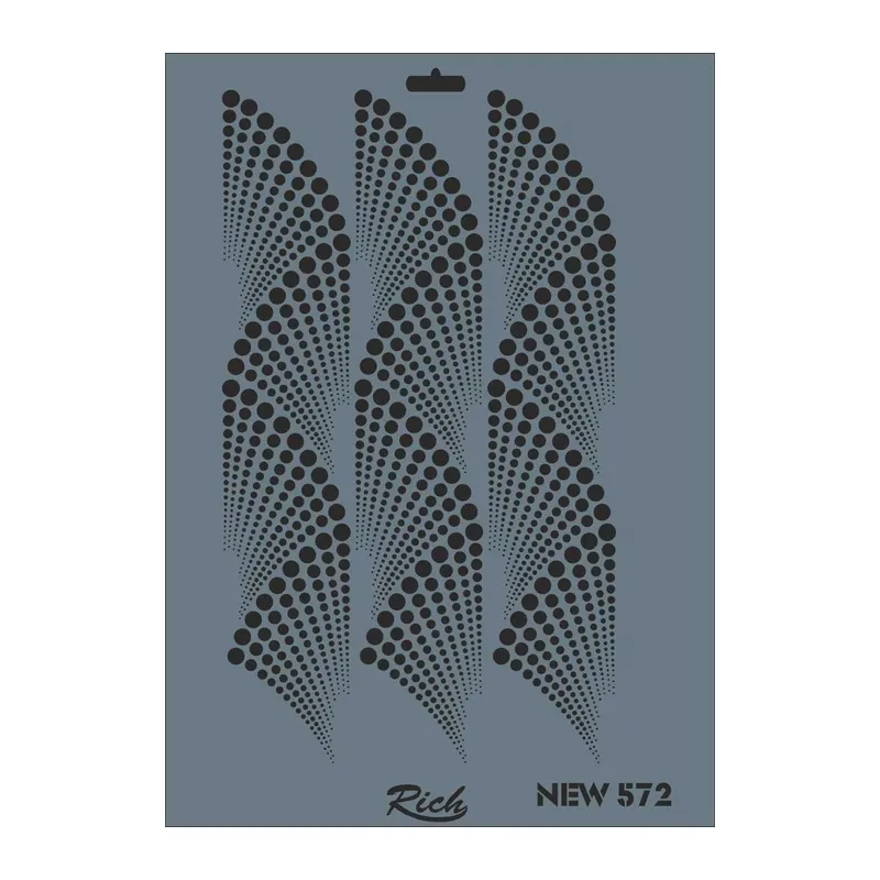 Rich New Seri N-572 Stencil 35x25 cm