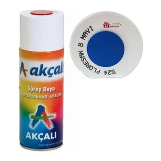 Akçalı Sprey Boya 400 ml 524 Florasan Boncuk Mavi