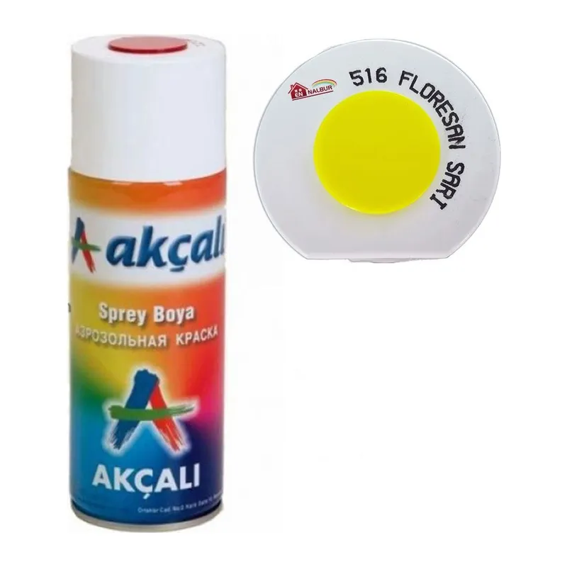 Akçalı Sprey Boya 400 ml 516 Florasan Sarı