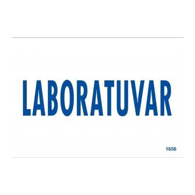 Laboratuvar Uyarı Levhası 17,5x25 KOD:1656