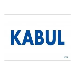 Kabul Uyarı Levhası 17,5x25 KOD:1723