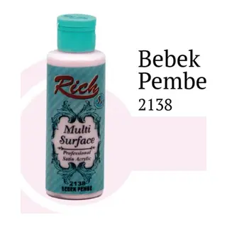 Rich Multi Surface 2138 Bebek Pembe Akrilik Boya 120 cc