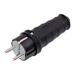 Kauçuk 1 X 16 A Topraklı Erkek Fiş 220V