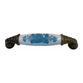 Klasik Silindir Kulp Antik Sarı 96 mm Kod 147