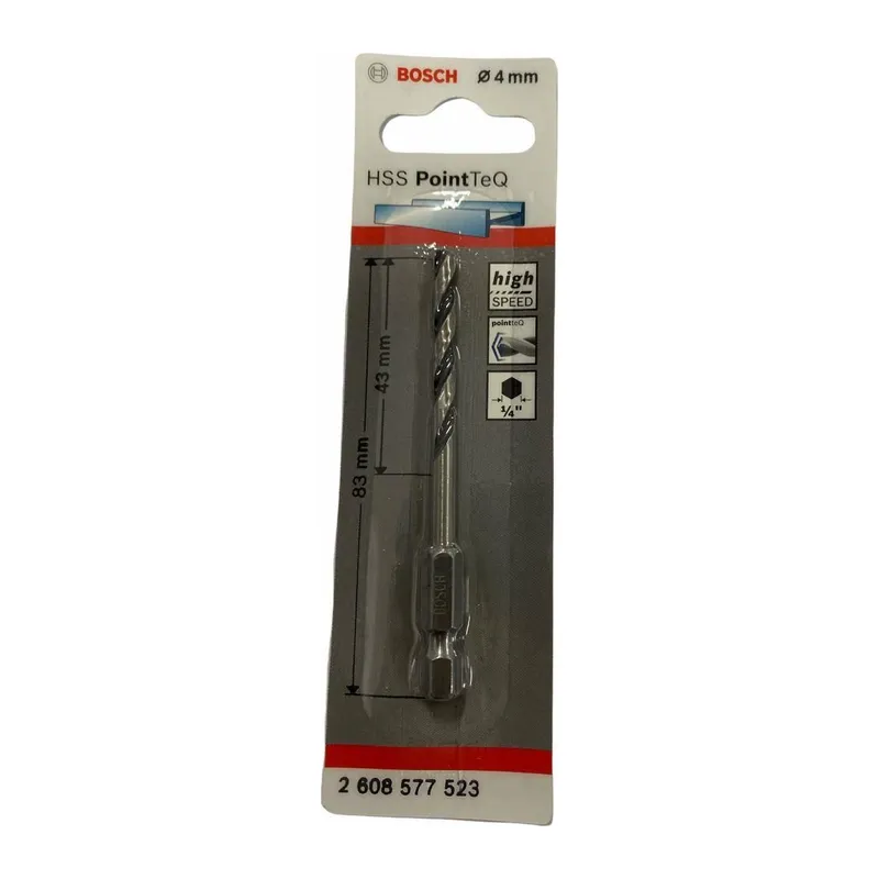 Bosch Point TeQ Altıgen Şaftlı Hss Matkap Ucu 4 mm
