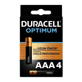 Duracell Optimum Alkalin Pil AAA 4'' lü Paket