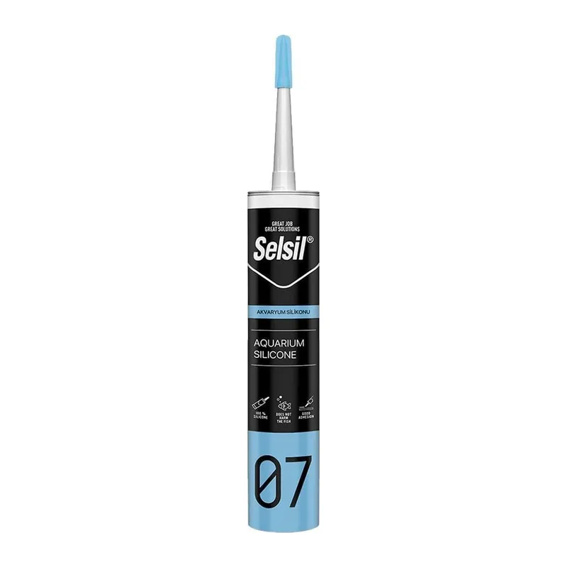 Selsil 07 Akvaryum Silikonu Şeffaf 280 ml
