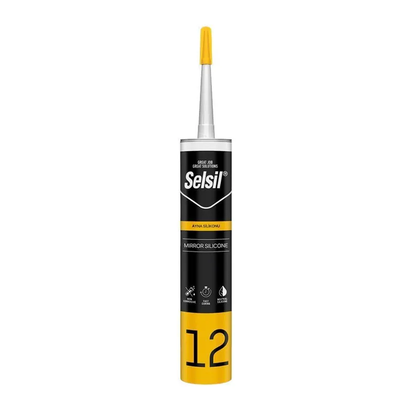 Selsil 12 Ayna Silikonu Şeffaf 280 ml
