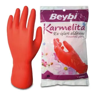 Beybi Karmelita Bulaşık Eldiveni No:8,5