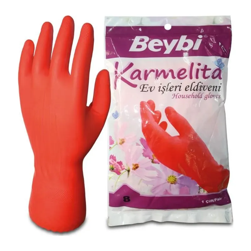 Beybi Karmelita Bulaşık Eldiveni No:8,5