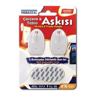 Vodaseal Çerçeve ve Tablo Askısı 2’li Set