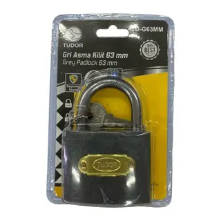 Ennalbur Tudor 63 mm Kısa Gri Asma Kilit