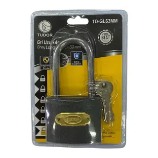 Ennalbur Tudor 63 mm Uzun Gri Asma Kilit