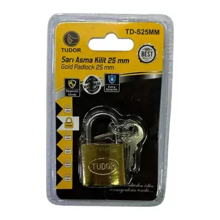 Ennalbur Tudor 25 mm Kısa Sarı Asma Kilit