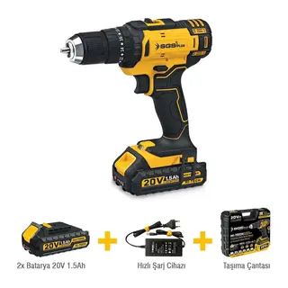 Sgs Plus 5248 Akülü Darbeli Matkap Seti 20 Volt