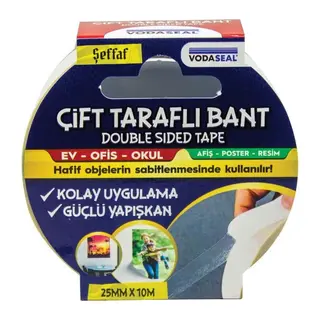 Vodaseal Çift Taraflı Filmik Bant 25 mm 10 Metre