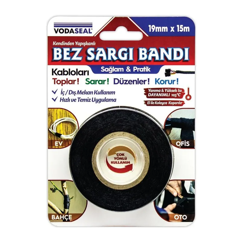 Vodaseal Bez Sargı Bandı 19 mm 15 Metre