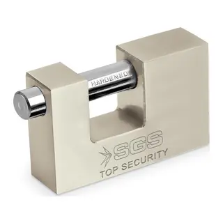 SGS 1367 Cam Kapı Kilidi Kayar Milli Saten Kaplama 90 mm