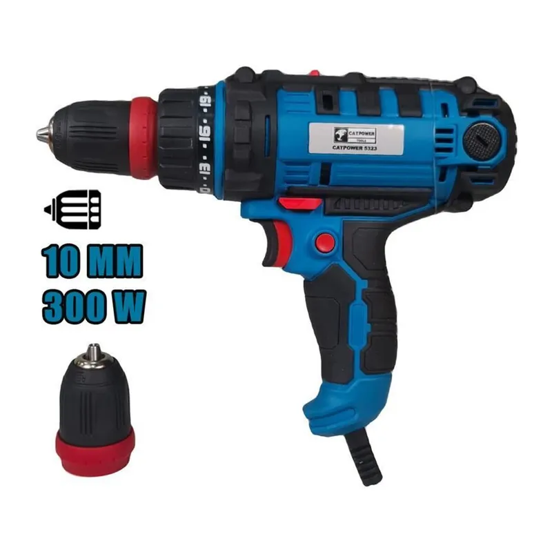 Cat Power 5323 Darbesiz Tork Ayarlı Matkap 300 Watt