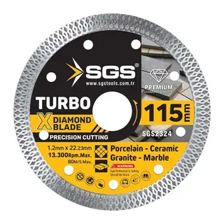 Sgs 2324 Seramik Hassas Fayans Kesici İnce 115X1,2X22