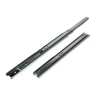 Çift Açılır 45 mm Teleskopik Bilyeli Çekmece Rayı 40 Cm