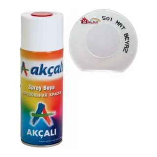 Akçalı Sprey Boya 400 ml 501 Mat Beyaz