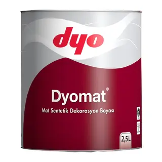 Dyomat Mat Dekorasyon Boyası 2,5 Litre Beyaz
