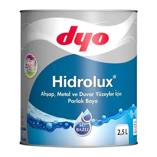 Dyo Hidrolüx 2,5 Litre Beyaz Su Bazlı Ahşap Metal Boyası