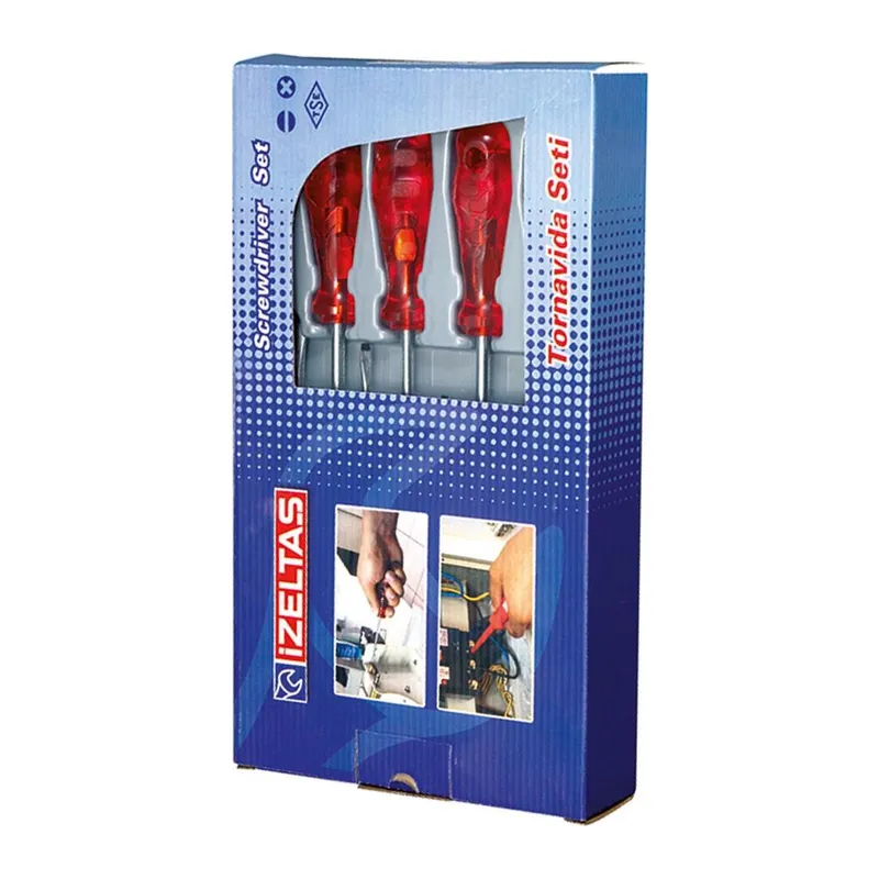 İzeltaş 4120 Yıldız Tornavida Seti 6 Parça Kraft