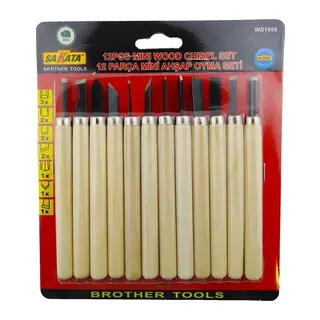 Sakata WD 1008 Ahşap Oyma Seti 12 Parça