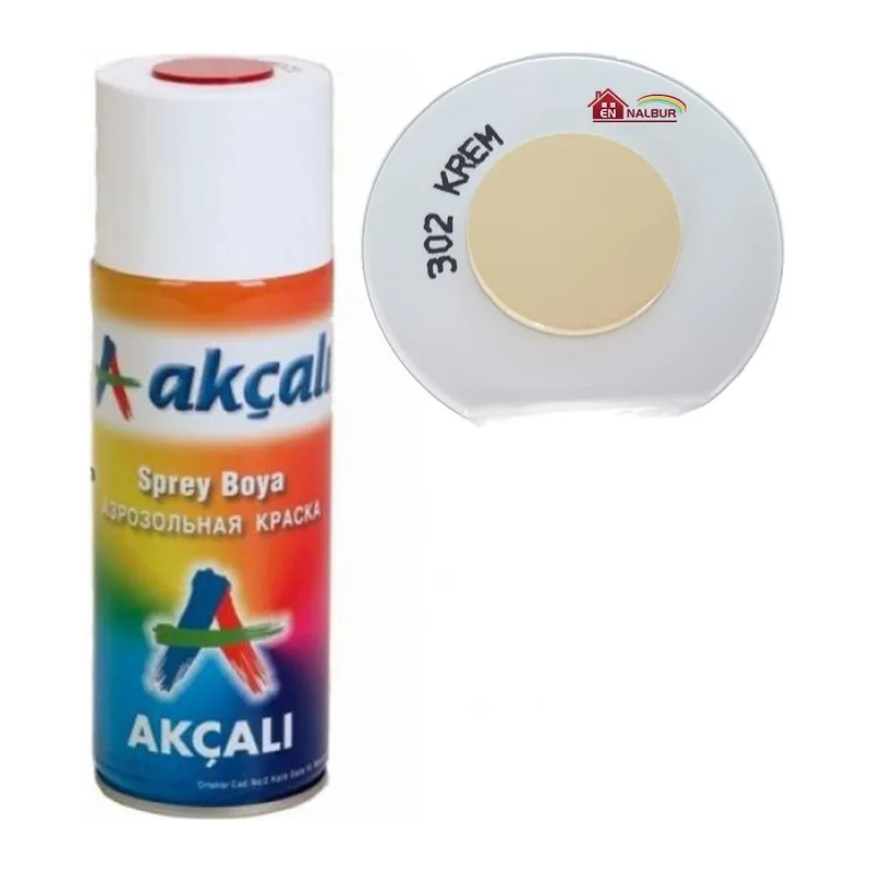 Akçalı Sprey Boya 400 ml 302 Krem