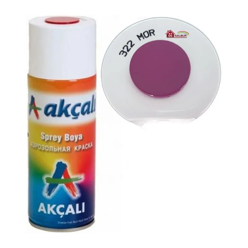 Akçalı Sprey Boya 400 ml 322 Mor