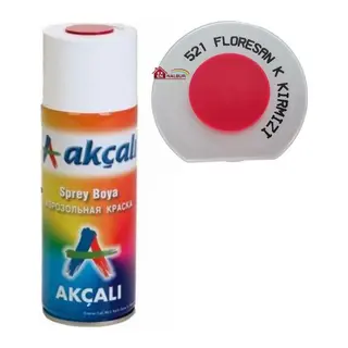 Akçalı Sprey Boya 400 ml 521 Florasan Koyu Kırmızı