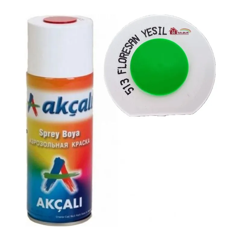 Akçalı Sprey Boya 400 ml 513 Florasan Yeşil