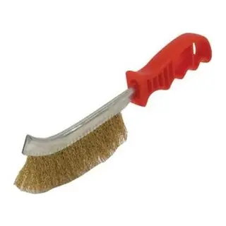 Eğri Saplı Tel Fırça Tek Sıra (Plastik Saplı)