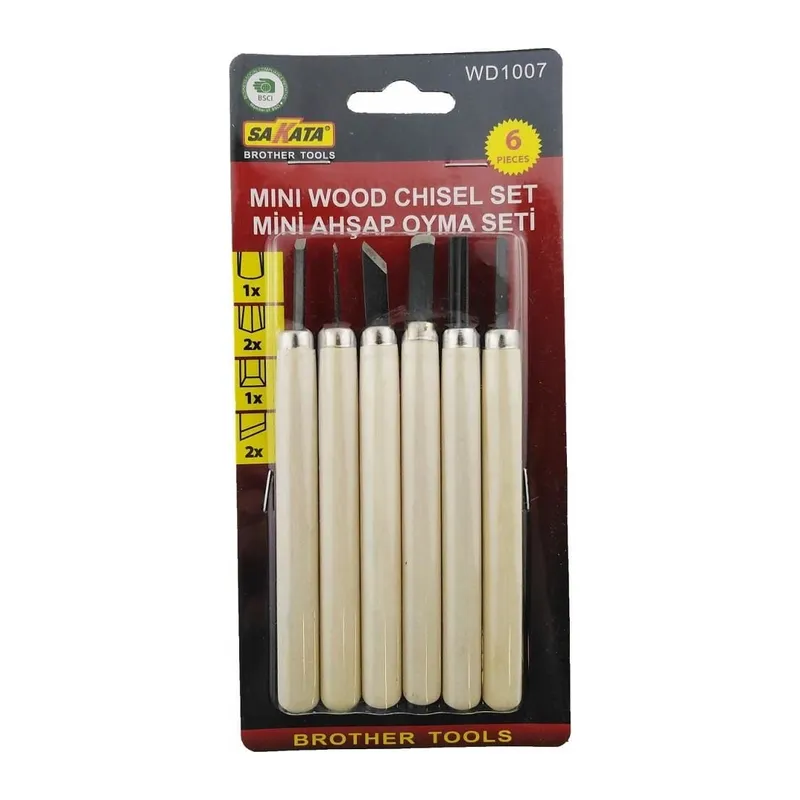 Sakata WD 1007 Ahşap Oyma Seti 6 Parça