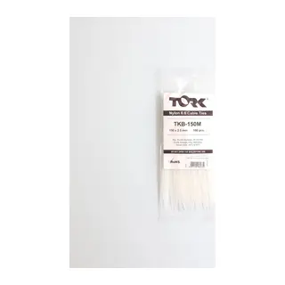 Tork Beyaz Kablo Bağı 2,5X150