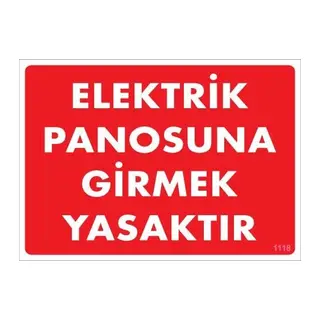 Elektrik Panosu Levhası 25x35 KOD:1118