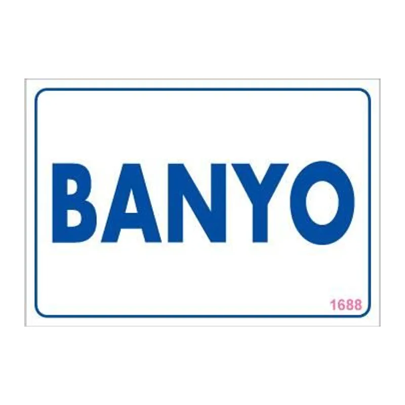 Banyo Uyarı Levhası 17,5x25 KOD:1688