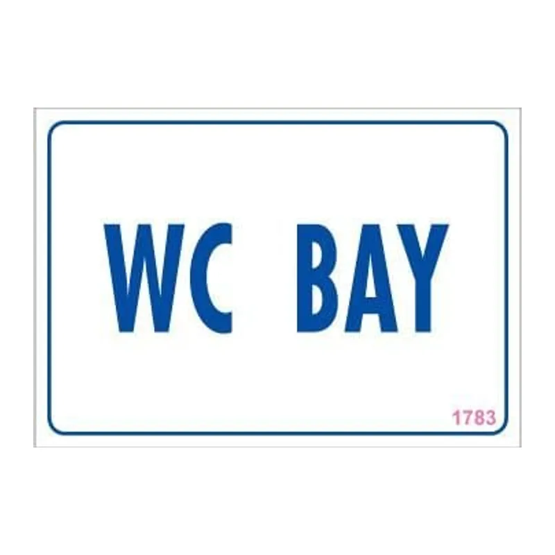 WC Uyarı Levhası 17,5x25 KOD:1783